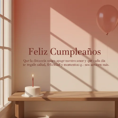 Distancia Feliz Cumpleaños Amor