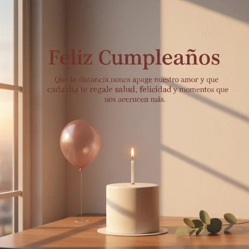 Distancia Feliz Cumpleaños Amor