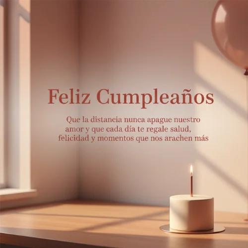 Distancia Feliz Cumpleaños Amor