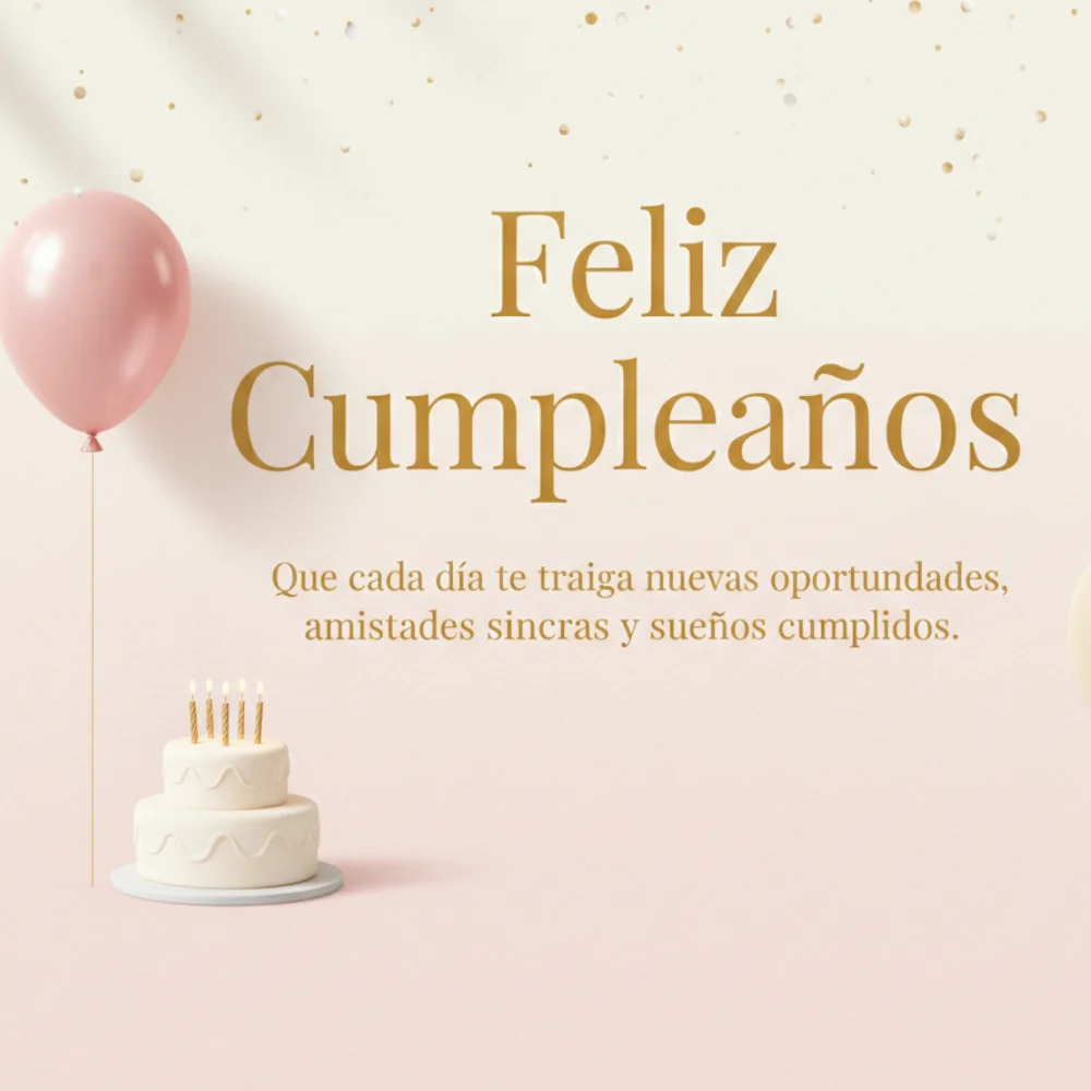 Feliz Cumpleaños Amigo Vintage con Mensajes Clásicos