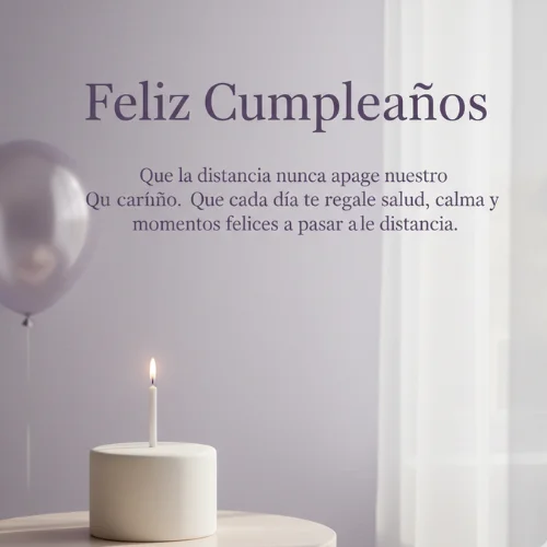 Feliz Cumpleaños Amor a la Distancia