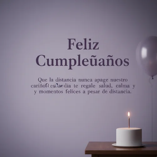 Feliz Cumpleaños Amor a la Distancia
