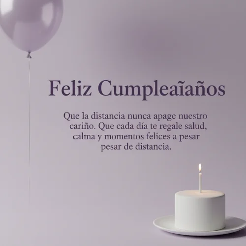 Feliz Cumpleaños Amor a la Distancia