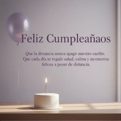 Feliz Cumpleaños Amor a la Distancia