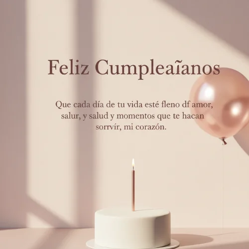 Feliz Cumpleaños Amor de mi Corazón