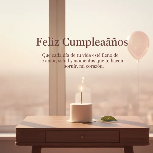 Feliz Cumpleaños Amor de mi Corazón