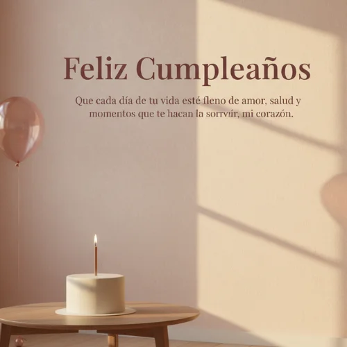 Feliz Cumpleaños Amor de mi Corazón