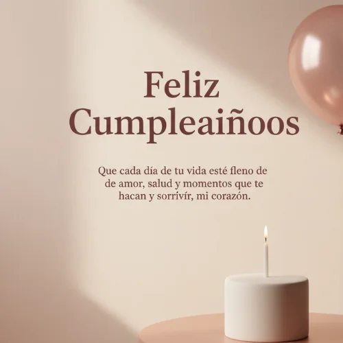 Feliz Cumpleaños Amor de mi Corazón