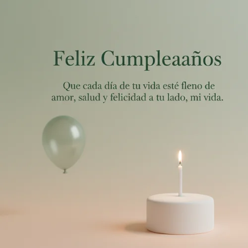 Feliz Cumpleaños Amor de mi Vida