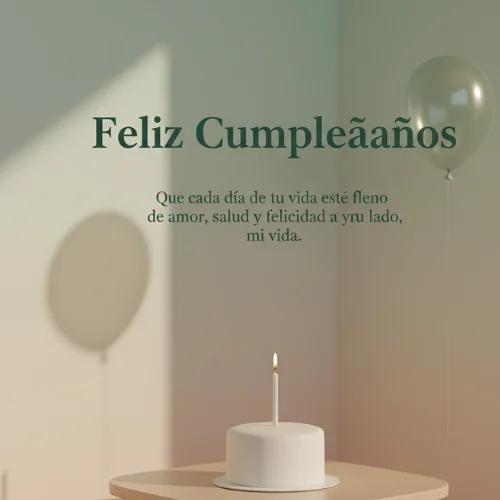 Feliz Cumpleaños Amor de mi Vida