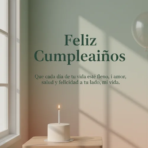 Feliz Cumpleaños Amor de mi Vida