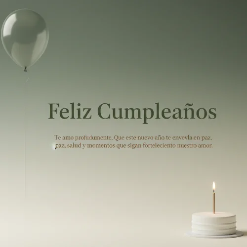 Feliz Cumpleaños Amor te Amo 