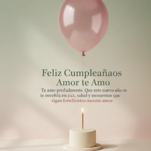 Feliz Cumpleaños Amor te Amo 