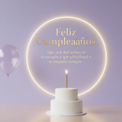 Feliz Cumpleaños Hermana, Dios te Bendiga con Mensajes de Fe