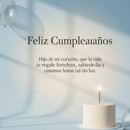 Feliz Cumpleaños Hijo de Mi Corazón