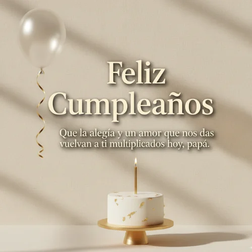 Feliz Cumpleaños Papá te Amo 