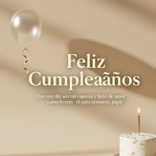 Feliz Cumpleaños Papá te Amo 