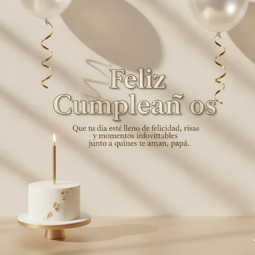 Feliz Cumpleaños Papá te Amo 