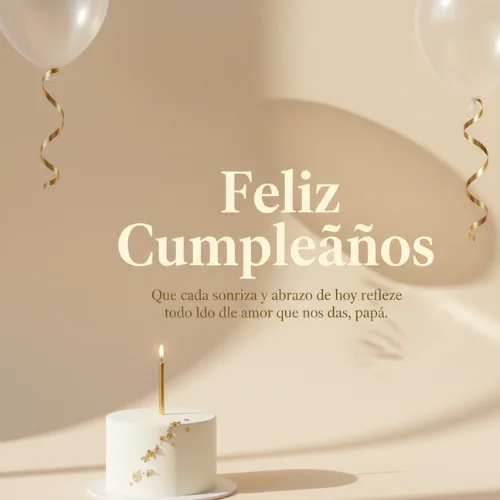 Feliz Cumpleaños Papá te Amo 
