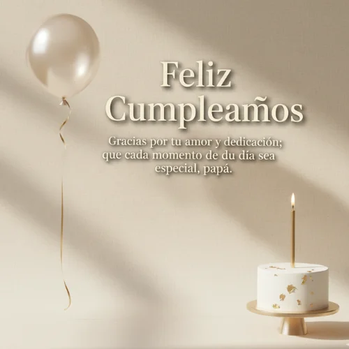 Feliz Cumpleaños Papá te Amo