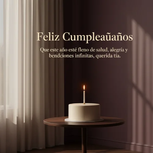 Feliz Cumpleaños a la Mejor tía 