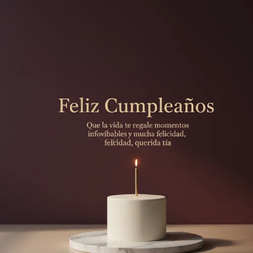 Feliz Cumpleaños a la Mejor tía 