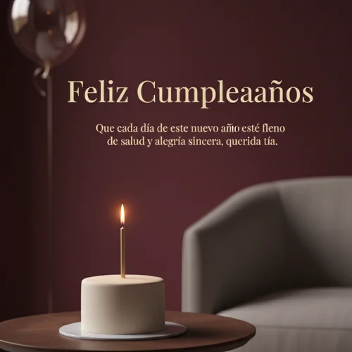 Feliz Cumpleaños a la Mejor tía