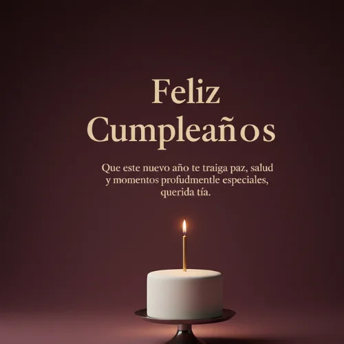 Feliz Cumpleaños a la Mejor tía 
