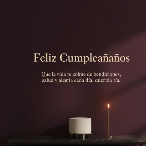 Feliz Cumpleaños a la Mejor tía 