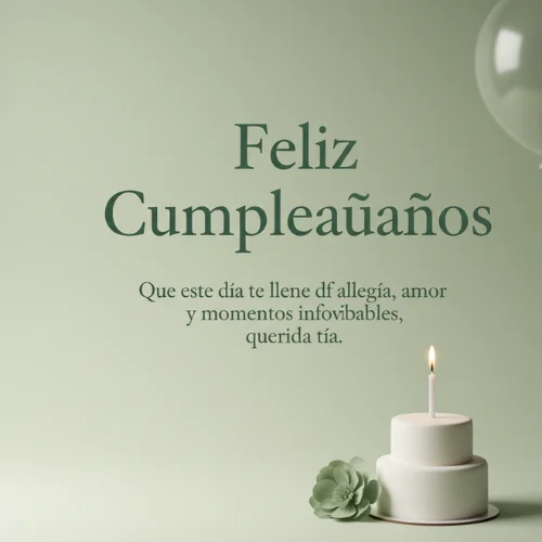 Feliz Cumpleaños a mi tía 