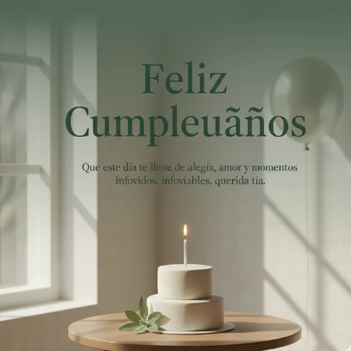 Feliz Cumpleaños a mi tía 