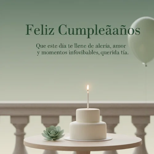 Feliz Cumpleaños a mi tía