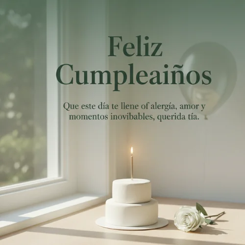 Feliz Cumpleaños a mi tía