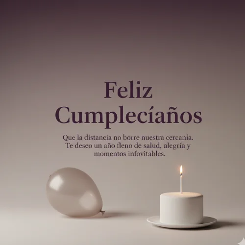 Feliz Cumpleaños tía a la Distancia 