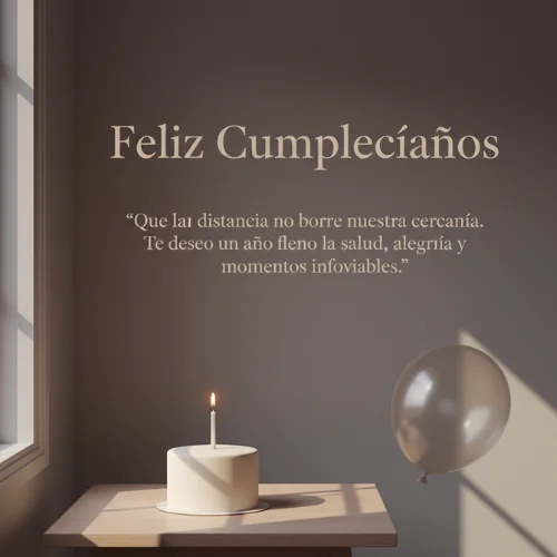 Feliz Cumpleaños tía a la Distancia 