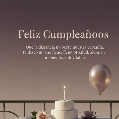 Feliz Cumpleaños tía a la Distancia 