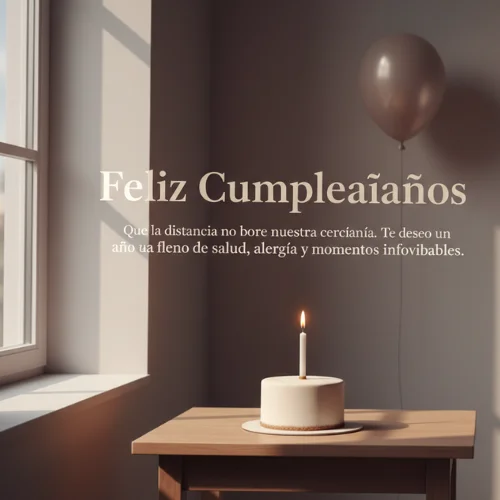 Feliz Cumpleaños tía a la Distancia