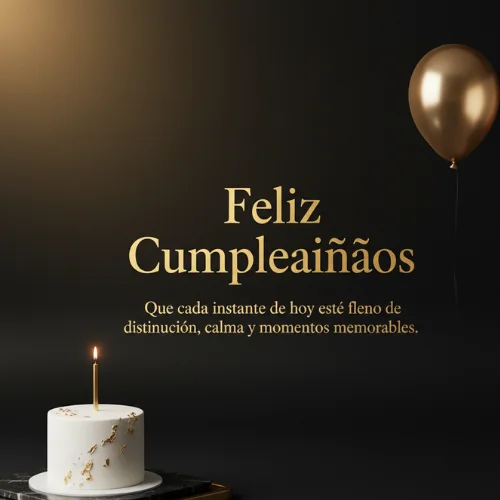 Feliz cumpleaños mujer elegante