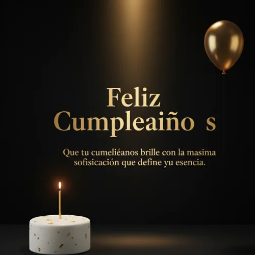 Feliz cumpleaños mujer elegante