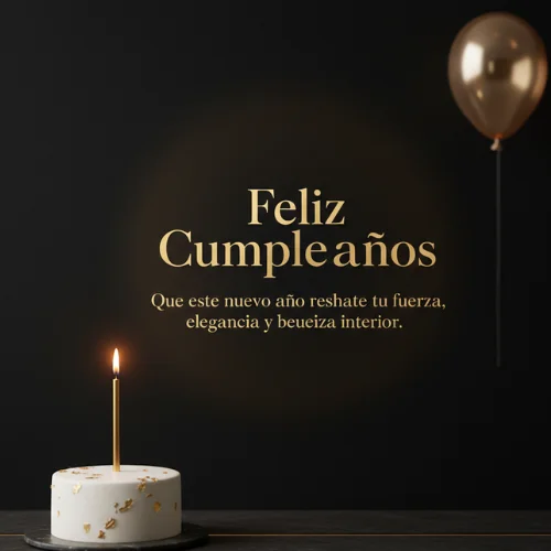 Feliz cumpleaños mujer elegante