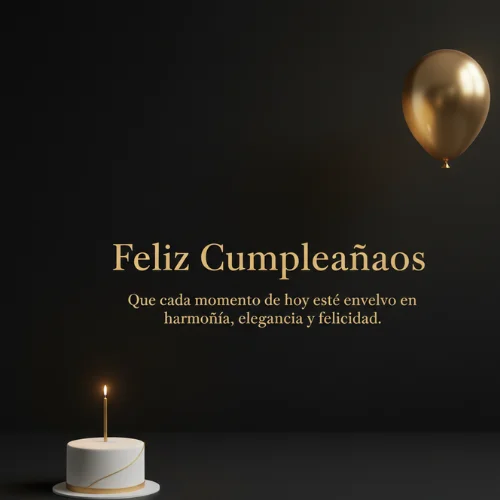 Feliz cumpleaños mujer elegante