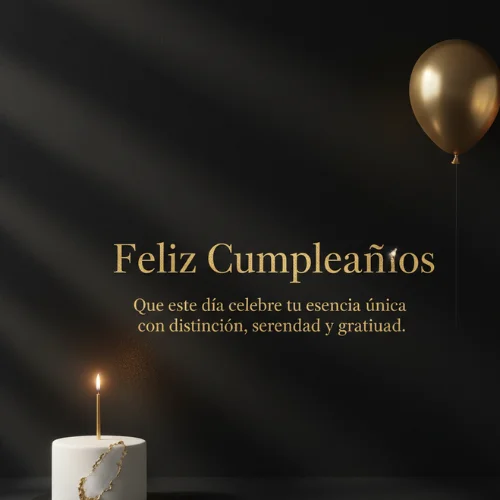 Feliz cumpleaños mujer elegante