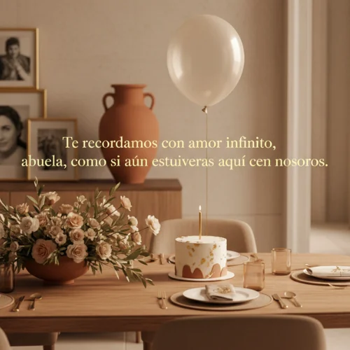 Feliz Cumpleaños Abuela en el Recuerdo