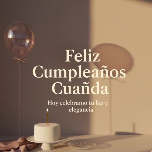 Feliz Cumpleaños Cuñada