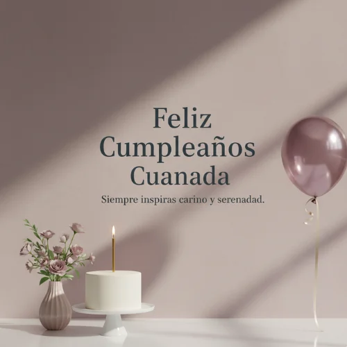Feliz Cumpleaños Cuñada