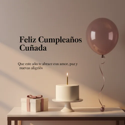 Feliz Cumpleaños Cuñada