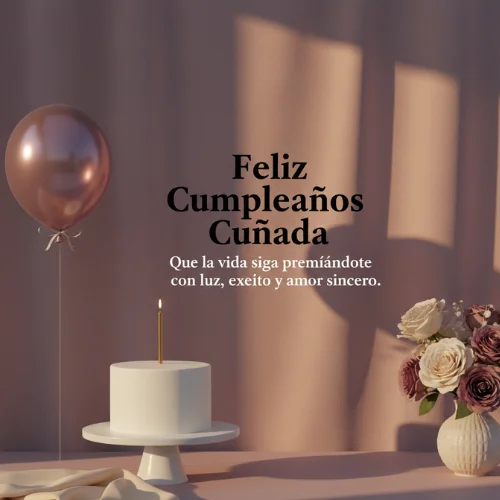 Feliz Cumpleaños Cuñada