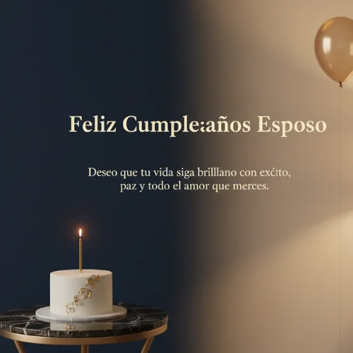 Feliz Cumpleaños Esposo
