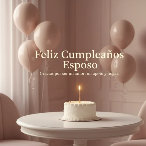 Feliz Cumpleaños Esposo Amor de Mi Vida