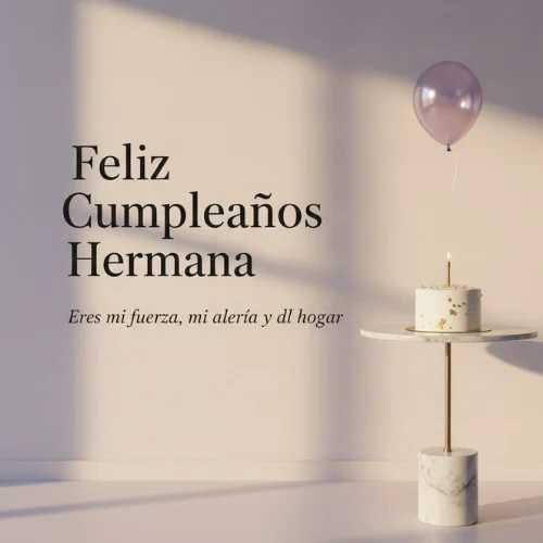 Feliz Cumpleaños Hermana